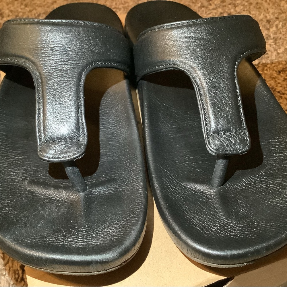 Olukai kipe’a lipi women’s sandals, color black, size: 7